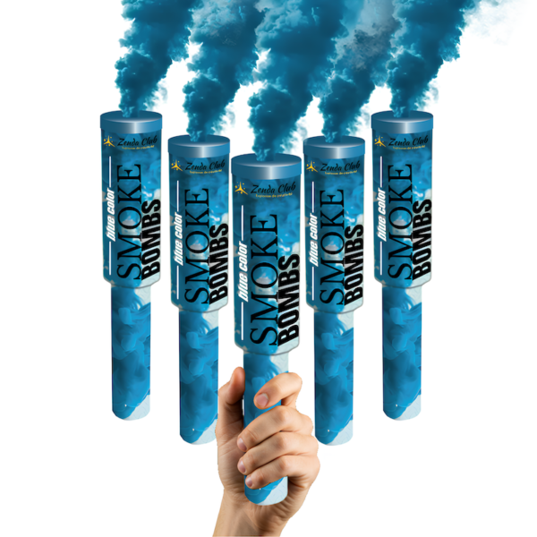 Lot de 5 Fumigènes bleus 60 Secondes