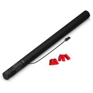Canon à Confettis Électrique Rouge Biodégradable MAGIC FX 80 cm