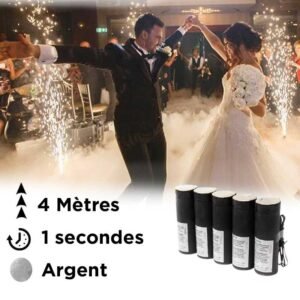 Jet de scène 4 Mètres 1 seconde argent (NOUVEAU !)