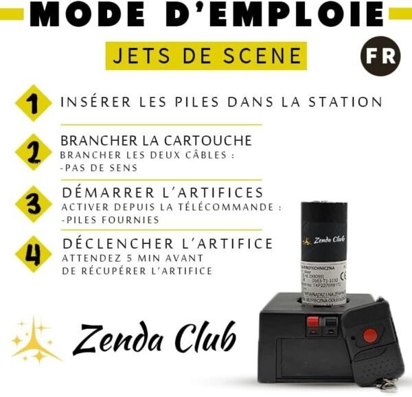 Pack de Fête 4 Déclencheurs+5 Jets de Scène 3 Mètres 60 Sec/Or – Image 8