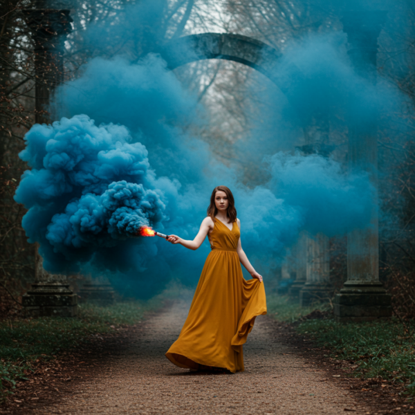 Fumigène à main bleu 60 Secondes – Image 3