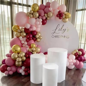 Arche de Ballons Rose-Or chromé 178 pcs