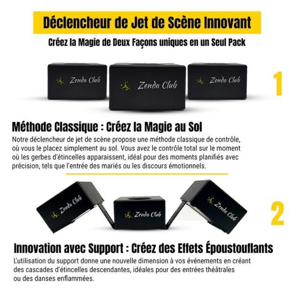Pack de Fête 6 déclencheurs+10 Jets de Scène 3 Mètres 30 Sec/OR – Image 6