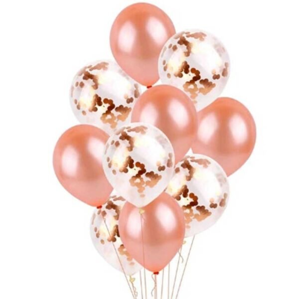 Ballons couleur métallisée rose 20 pièces – Image 2