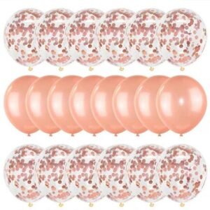 Ballons couleur métallisée rose 20 pièces