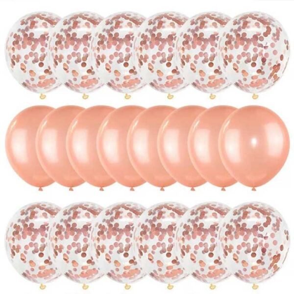 Ballons couleur métallisée rose 20 pièces
