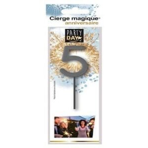 CIERGE MAGIQUE CHIFFRE 5