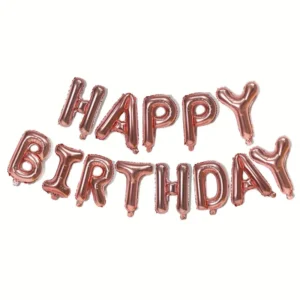 Ballons aluminium Rose Gold "Happy Birthday" (40CM)
