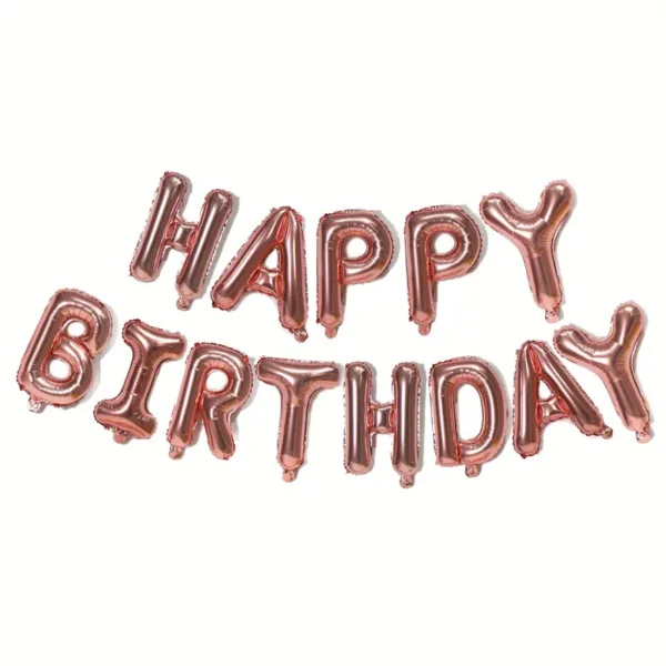 Ballons aluminium Rose Gold "Happy Birthday" (40CM)