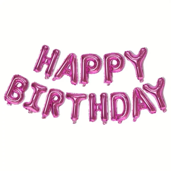 Ballon aluminium rose "Happy Birthday" (40cm)