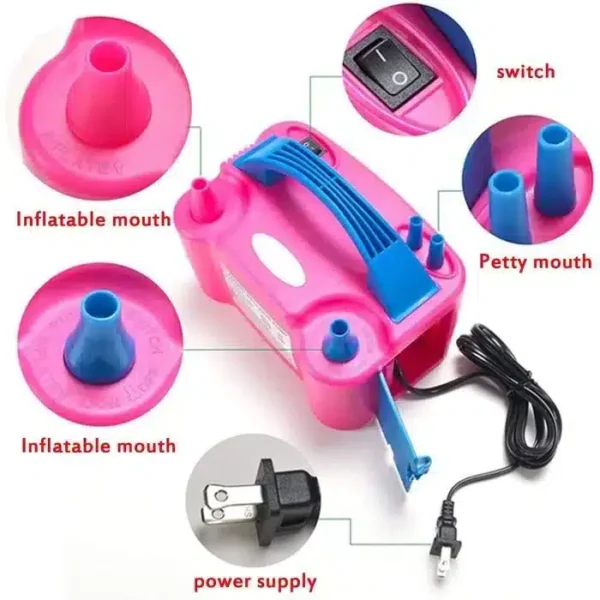 Gonfleur à ballon électrique avec 2 buses – Image 5